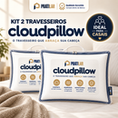 CloudPillow™ Travesseiro Premium Pluma de Ganso - Conforto de Hotel 5 Estrelas