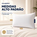 CloudPillow™ Travesseiro Premium Pluma de Ganso - Conforto de Hotel 5 Estrelas