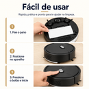 PratiClean™ - Robô Aspirador 3 em 1 - Varre, Aspira e Passa Pano