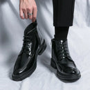 Bota Masculina Couro c/ Ziper Lateral